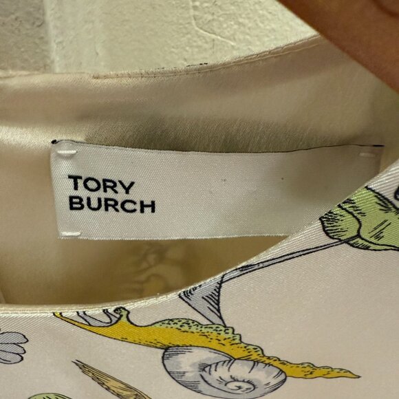 Tory Burch Printed Silk Twill Dress - Picture 6 of 12